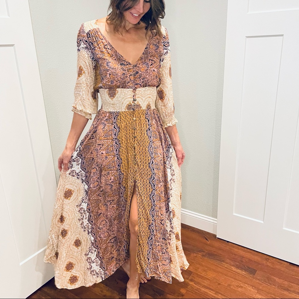Free People Multicolor Maxi Dress